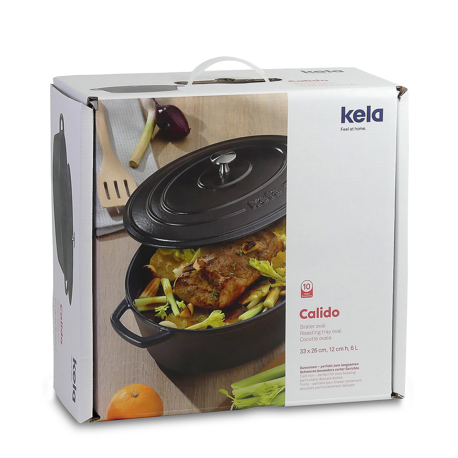 Calido\u0020braadpan\u0020met\u0020deksel\u00206,5\u0020liter