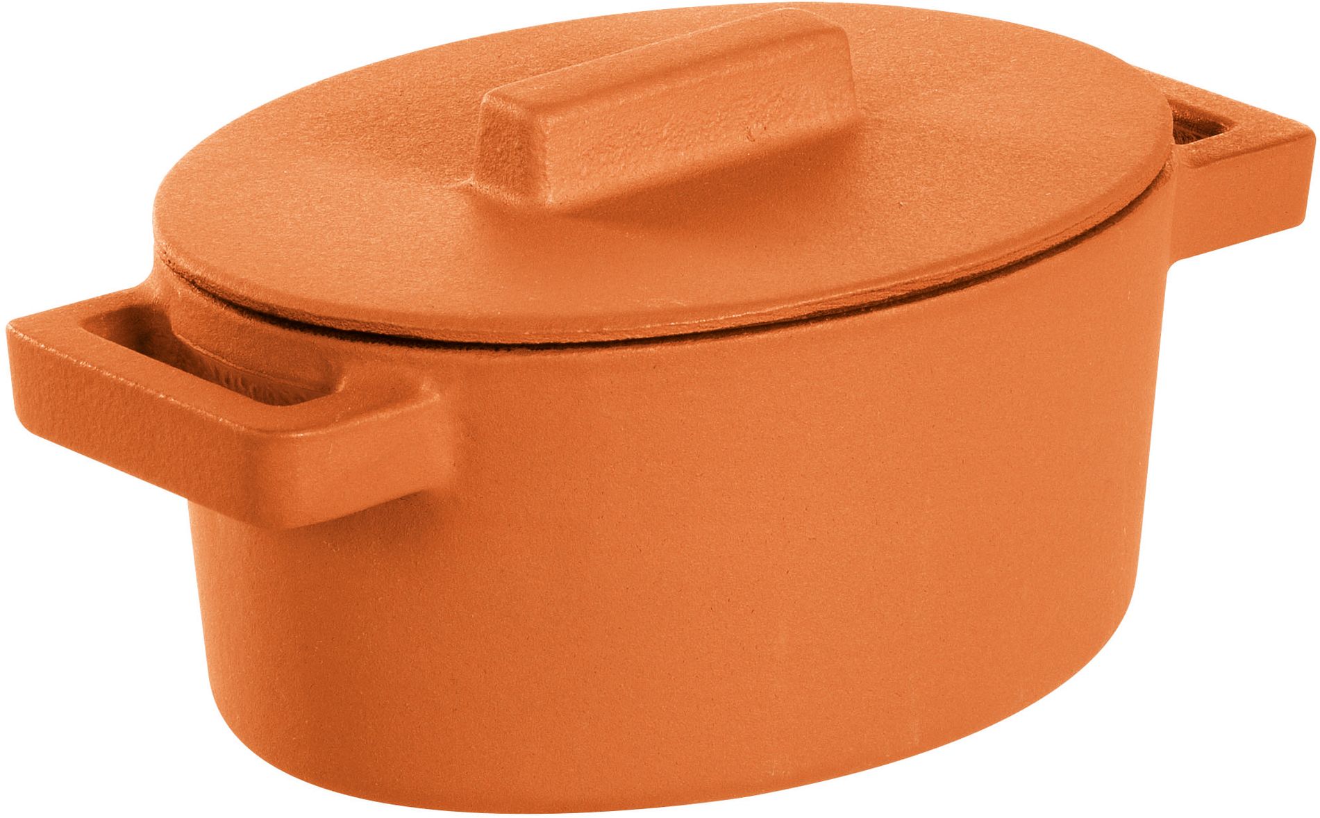 Braadpan\u0020Terra.Cotto\u0020Gietijzer\u0020Ovaal\u0020met\u0020deksel\u002013x10\u0020cm