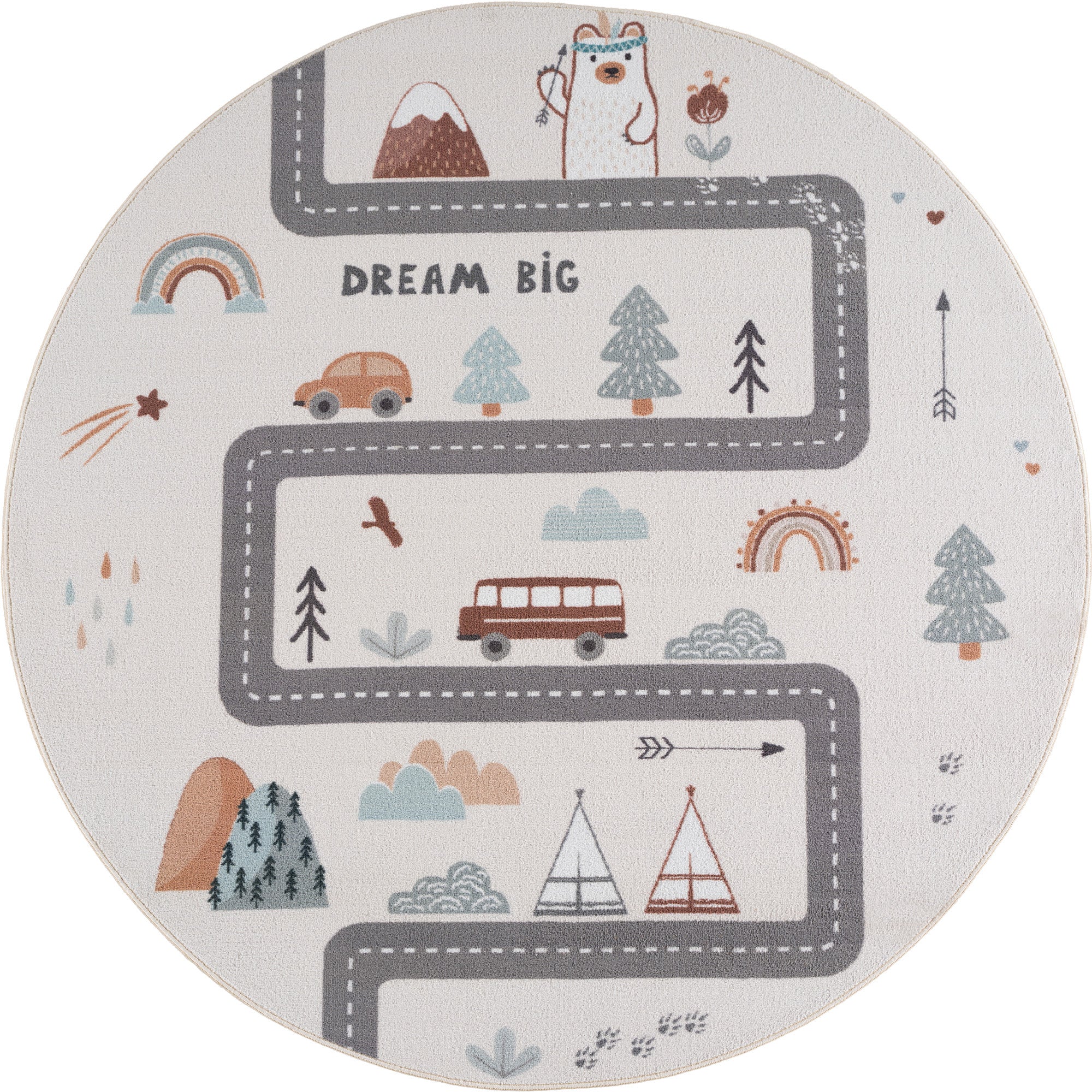 Kindervloerkleed\u0020Rond\u0020Speelweg\u0020COCO\u0020Cr\u00E8me\u0020\u2013\u0020Speelkleed\u0020met\u0020Weg\u0020voor\u0020de\u0020Kinderkamer