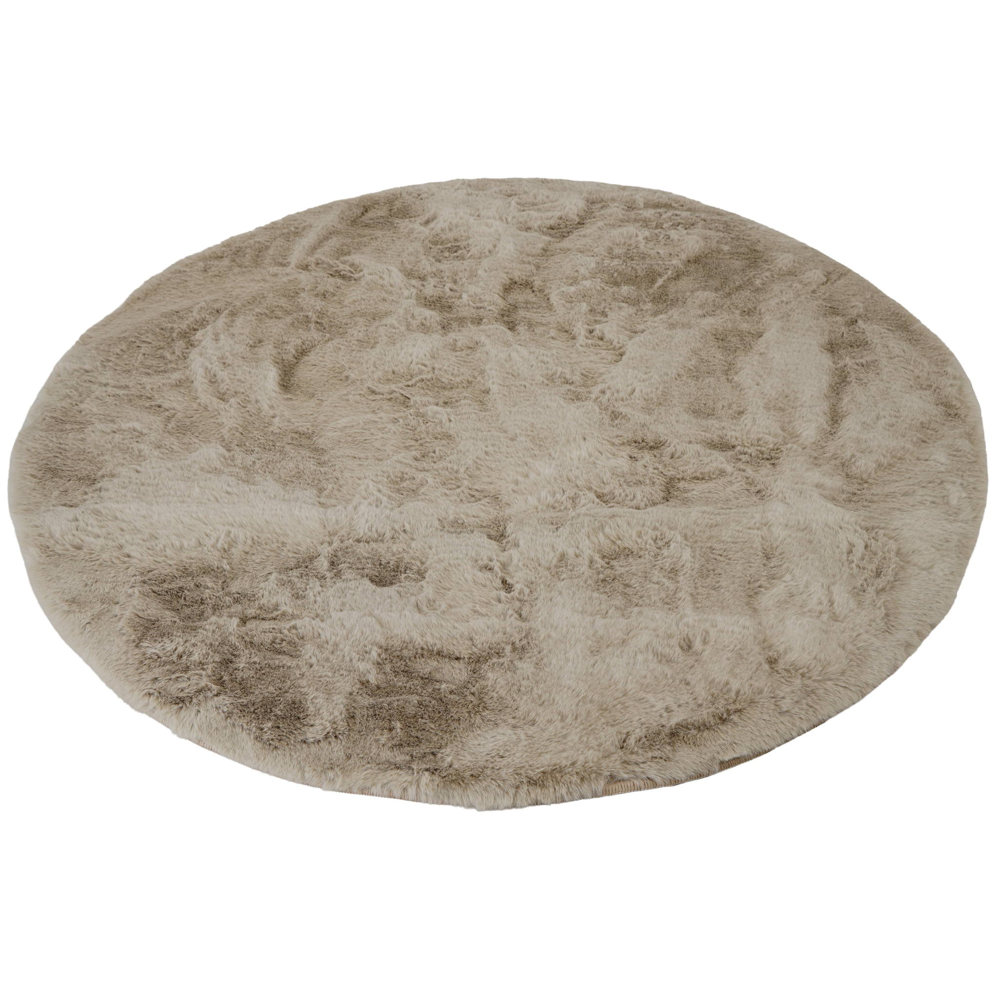 KNUFFEL\u0020Pluizig\u0020Rond\u0020Vloerkleed\u0020Licht\u0020Taupe\u0020\u2013\u0020Hoogpolig\u0020Taupe\u0020Tapijt\u0020Extra\u0020Zacht