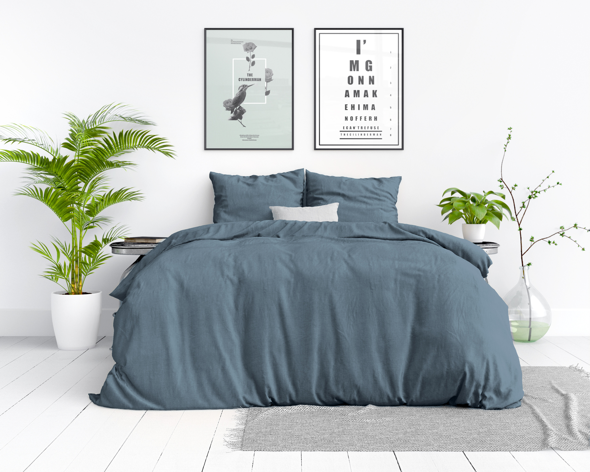 Dekbed\u0020overtrek\u0020Stonewashed\u0020blauw\u0020240\u0020x\u0020220\u0020cm