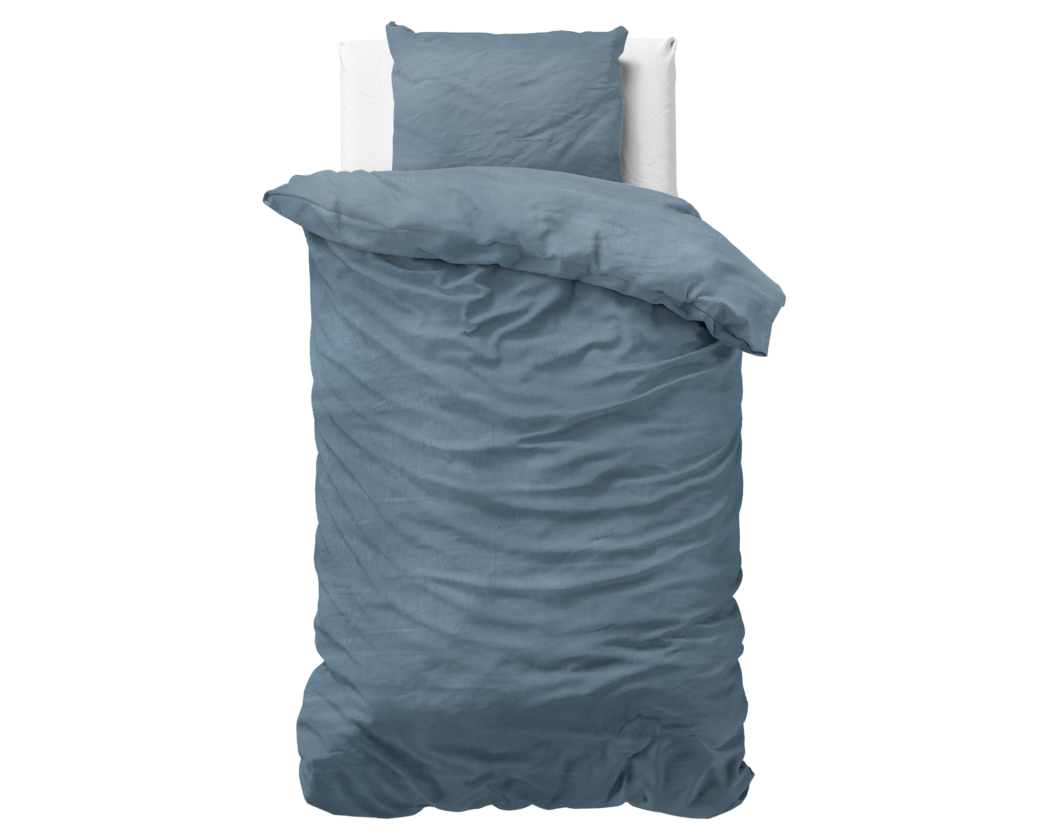 Dekbedovertrek\u0020stonewashed\u0020blauw\u0020140\u0020x\u0020220\u0020cm