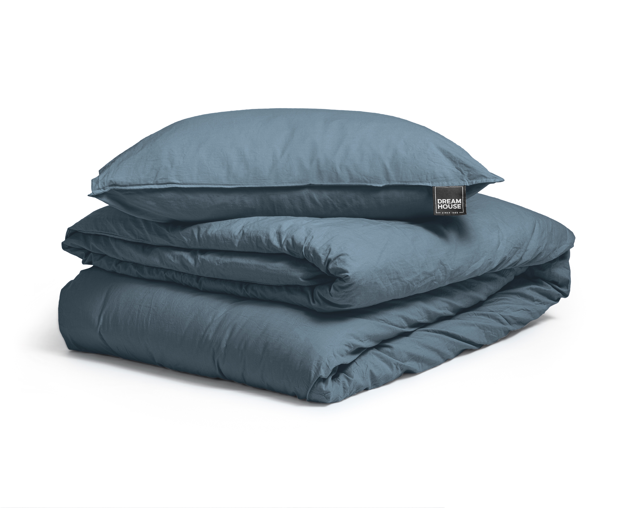 Dekbedovertrek\u0020stonewashed\u0020blauw\u0020140\u0020x\u0020220\u0020cm