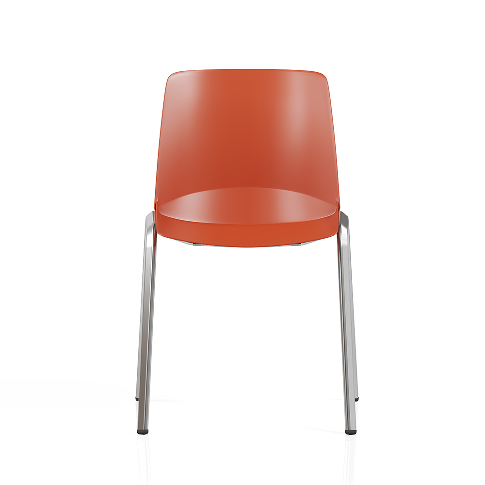 Ergonomische\u0020Douro\u0020vergaderstoel\u0020rood\u0020chroom