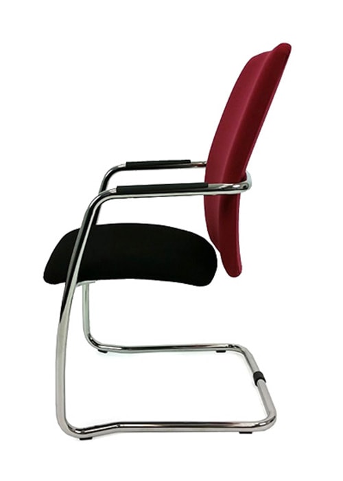 Vergaderstoel\u0020MAGENTIX\u0020XL\u0020bordeaux\u002Fzwart