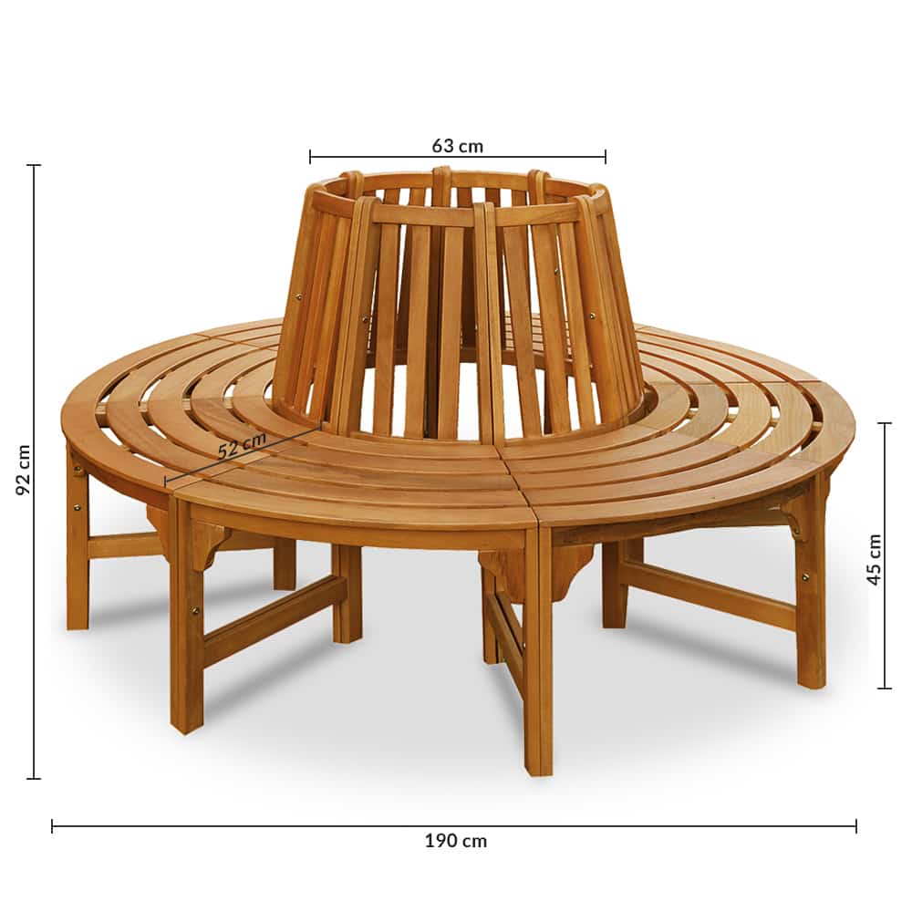 Boombank\u0020Eucalyptushout\u0020FSC\u002Dgecertificeerd\u0020\u00D8190cm\u0020