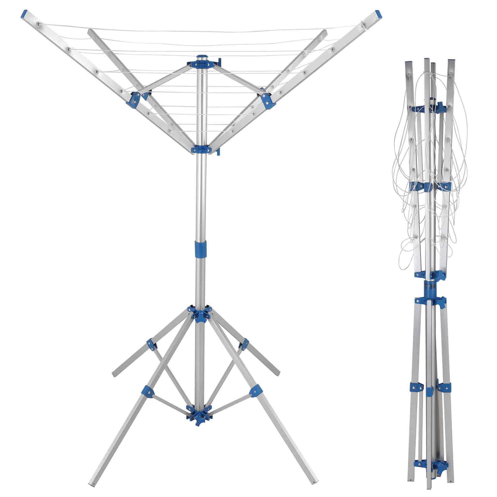 Droogmolen\u0020Blauw\u0020Zilver\u0020Aluminium\u0020168x82x78cm Droogmolen\u0020Blauw\u0020Zilver\u0020Aluminium\u0020168x82x78cm