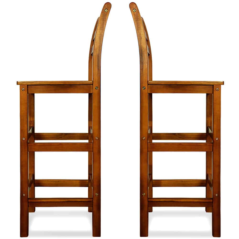 Set\u0020van\u00202\u0020Acacia\u0020Hout\u0020Barkrukken