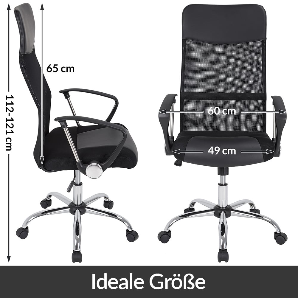 Ergonomische\u0020Bureaustoel\u0020Zwart\u0020Kunstleer\u0020122x51x52cm Ergonomische\u0020Bureaustoel\u0020Zwart\u0020Kunstleer\u0020122x51x52cm