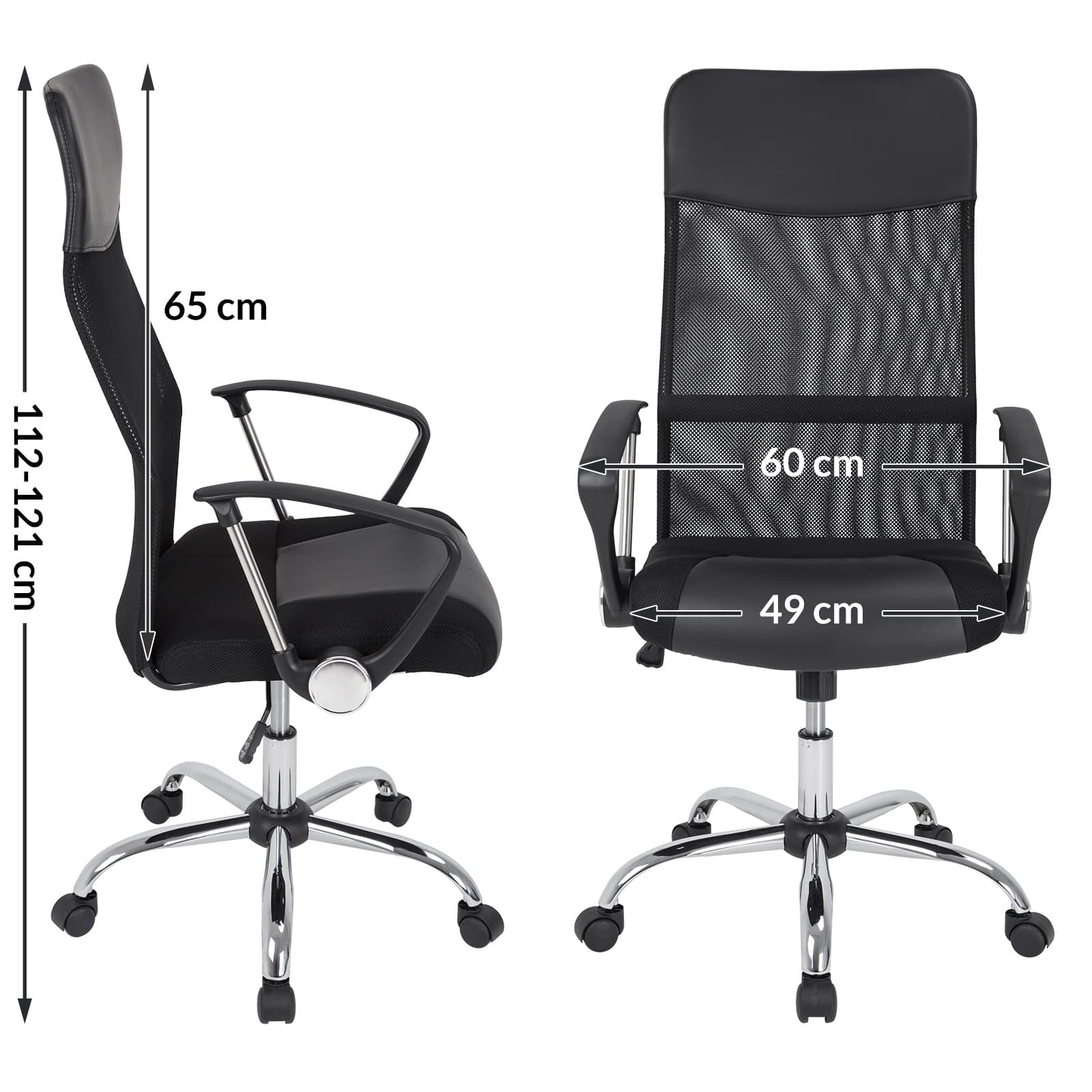 Ergonomische\u0020Bureaustoel\u0020Zwart\u0020Kunstleer\u0020122x51x52cm Ergonomische\u0020Bureaustoel\u0020Zwart\u0020Kunstleer\u0020122x51x52cm