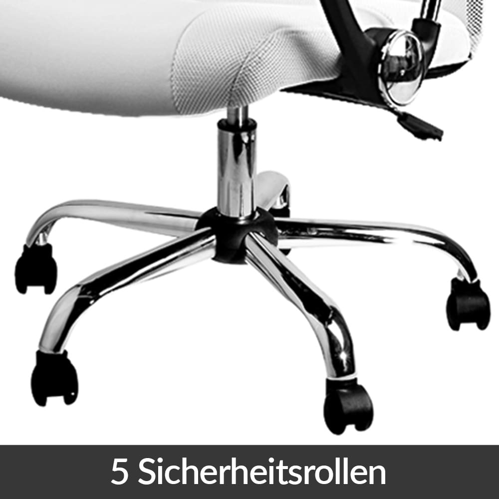 Ergonomische\u0020Bureaustoel\u0020Wit\u0020Kunstleer\u0020122x51x52cm Ergonomische\u0020Bureaustoel\u0020Wit\u0020Kunstleer\u0020122x51x52cm