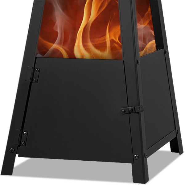 Tuinhaard\u0020Zwart\u0020Metaal\u0020102x35x35cm