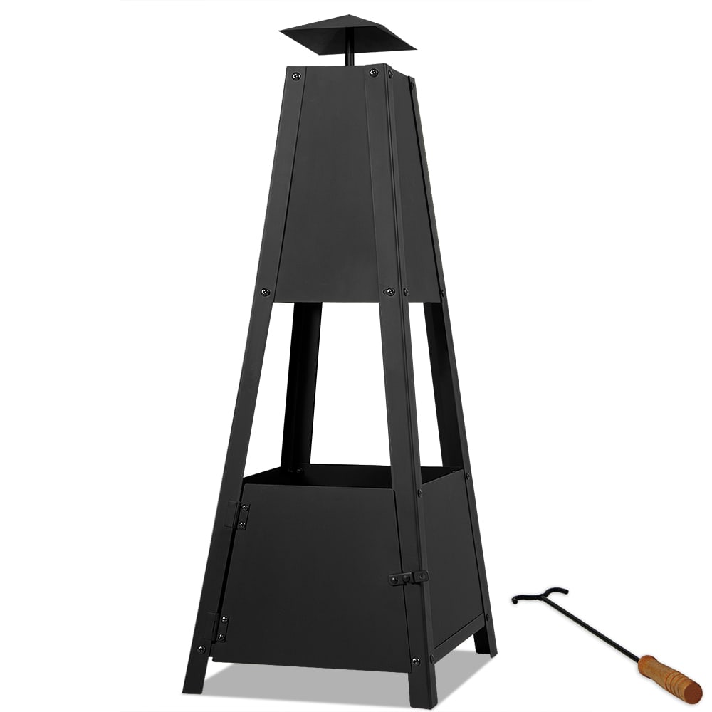 Tuinhaard\u0020Zwart\u0020Metaal\u0020102x35x35cm