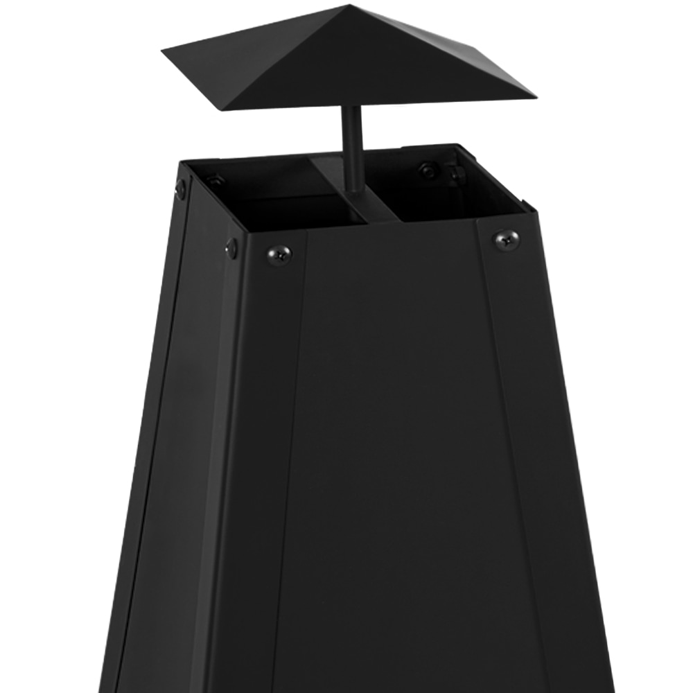 Tuinhaard\u0020Zwart\u0020Metaal\u0020102x35x35cm