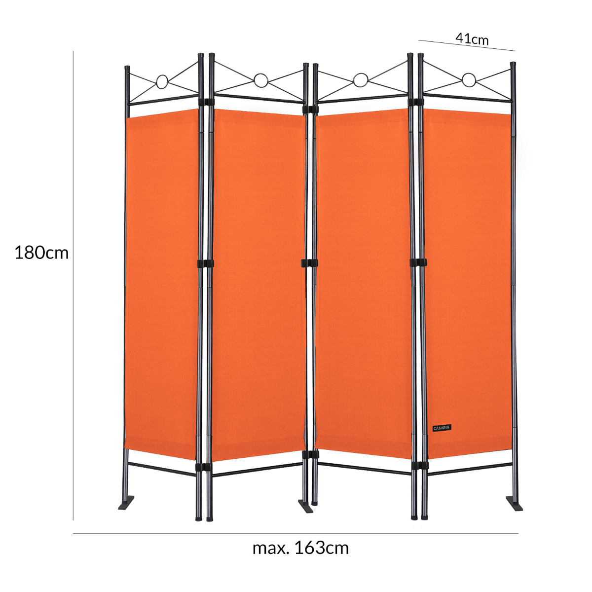 Kamerscherm\u0020Inklapbaar\u0020180\u0020x\u0020163cm\u0020Oranje