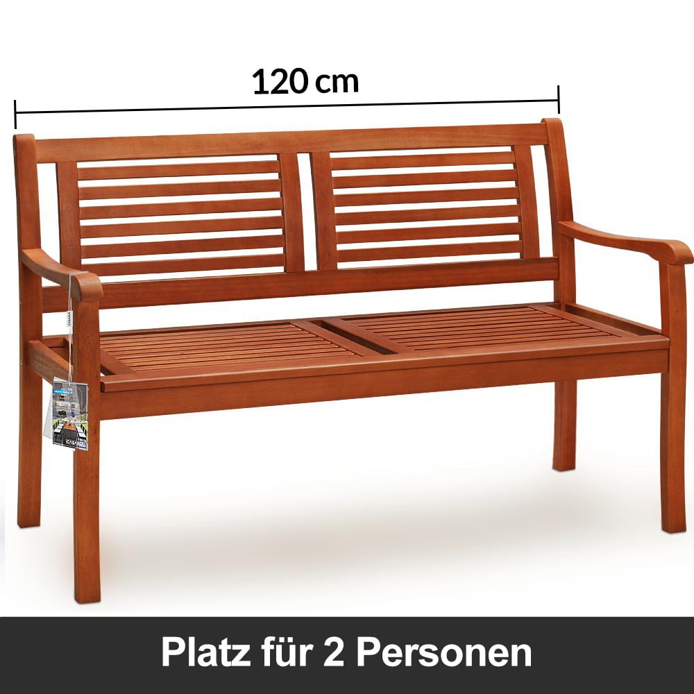 Tuinbank\u0020Bruin\u0020Eucalyptushout\u0020FSC\u00AE\u002Dgecertificeerd\u0020120x56x88cm