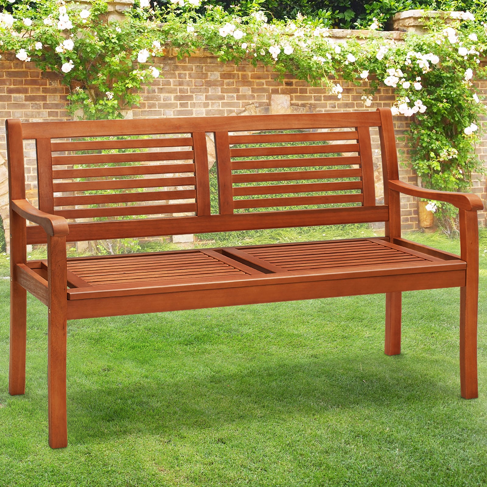 Tuinbank\u0020Bruin\u0020Eucalyptushout\u0020FSC\u00AE\u002Dgecertificeerd\u0020120x56x88cm