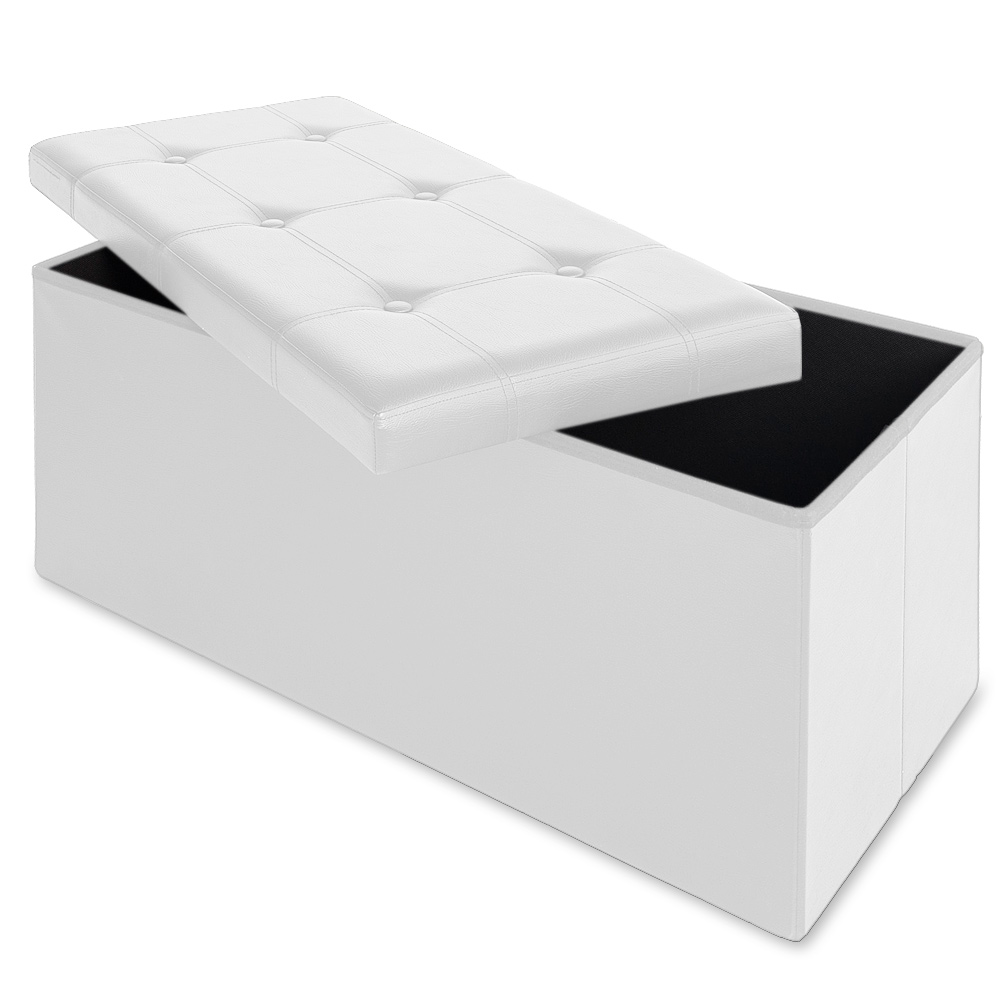 Monzana\u0020Zitbank\u002080cm\u0020met\u0020opbergruimte\u0020Wit