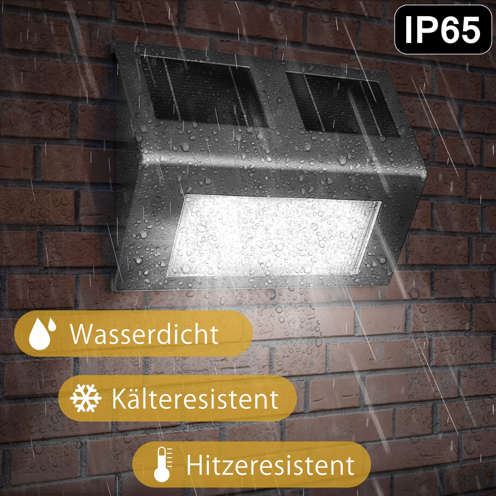 Wandlamp\u0020Buiten\u0020Zilver\u0020RVS\u0020140x95x25mm\u0020Zonne\u002Denergie