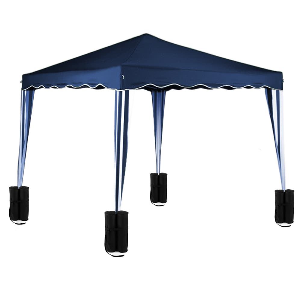 Verzwaringsvoet\u0020Partytent\u0020Set\u0020van\u00204\u0020Zwart\u0020Stof\u002026x13x46cm