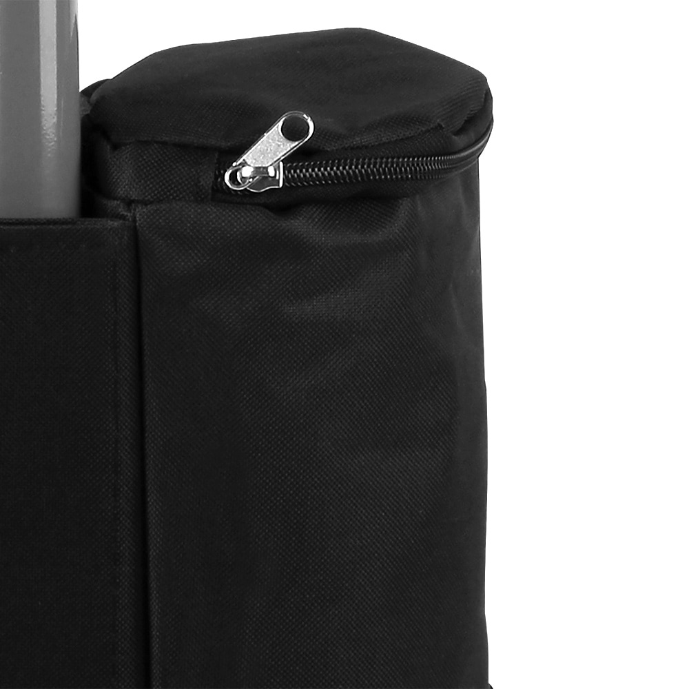 Verzwaringsvoet\u0020Partytent\u0020Set\u0020van\u00204\u0020Zwart\u0020Stof\u002026x13x46cm