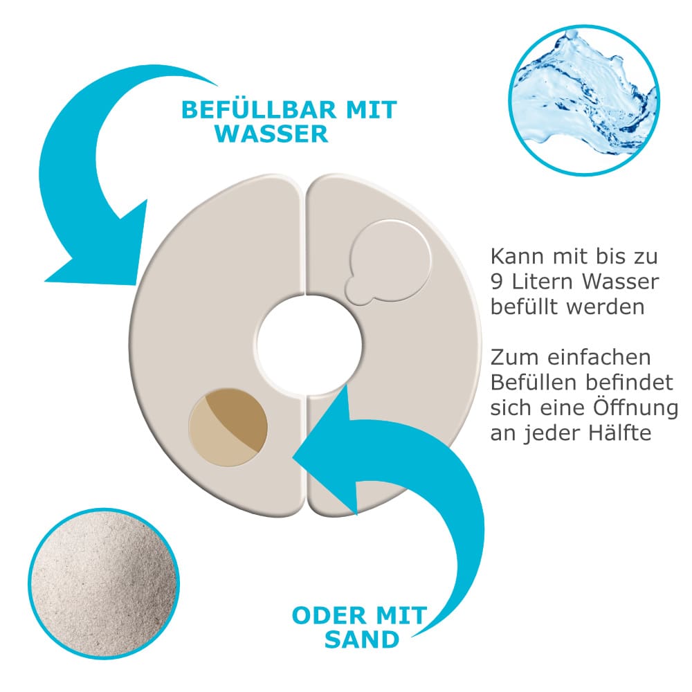 Verzwaringsvoet\u0020Partytent\u0020Set\u0020van\u00204\u0020Wit