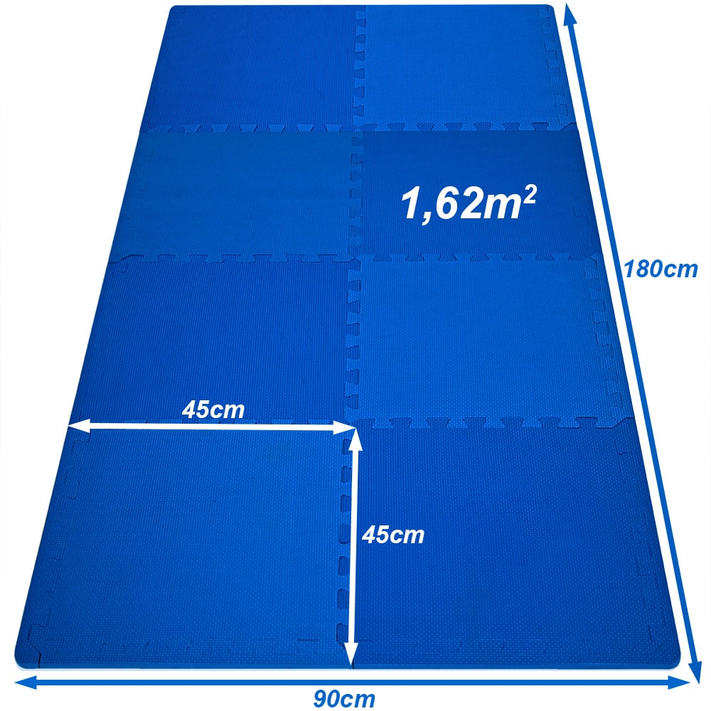 Vloerbescherming\u0020\u002D\u0020Puzzelmat\u002032\u002Ddelig\u0020Blauw\u0020afmeting\u0020180x360x1cm\u0020