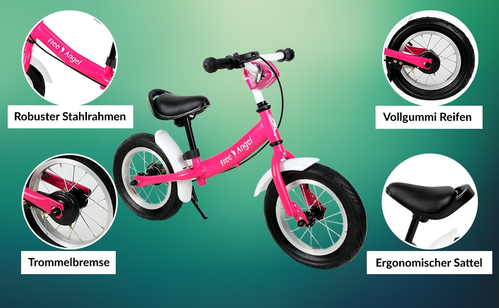 Kinderloopfiets\u0020Street\u0020Angel\u0020Pink Kinderloopfiets\u0020Street\u0020Angel\u0020Pink