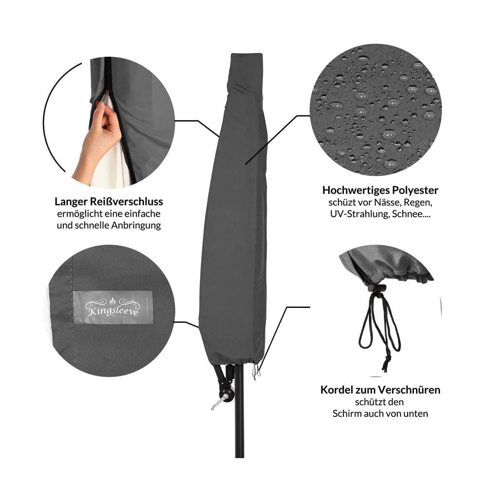 Parasolhoes\u0020Antraciet\u00203m
