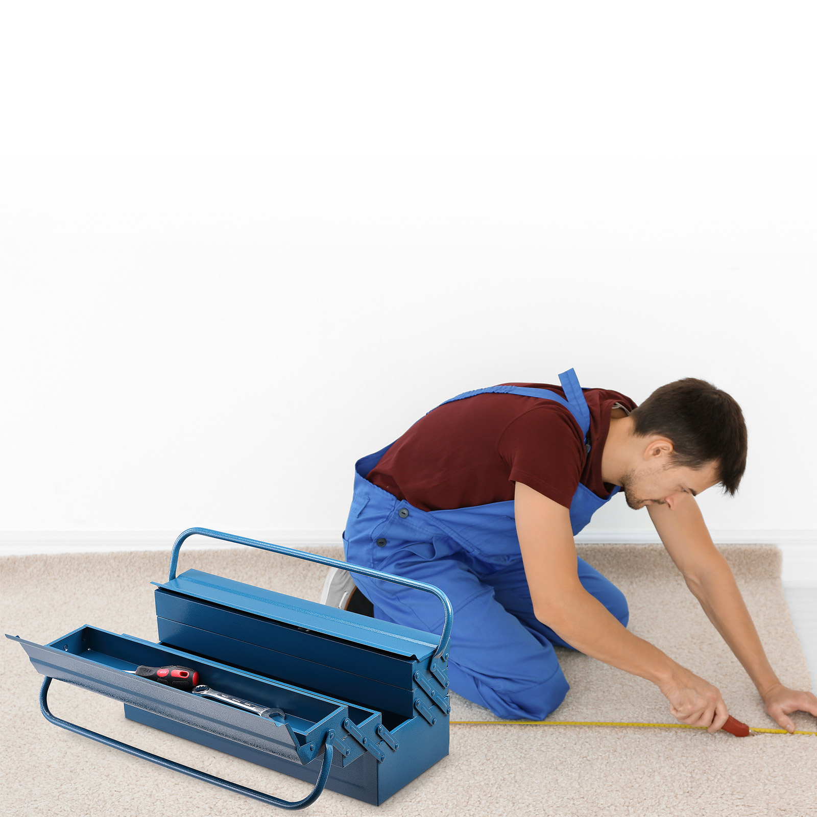 Gereedschapskist\u0020Blauw\u0020Staal\u002053x20x20cm