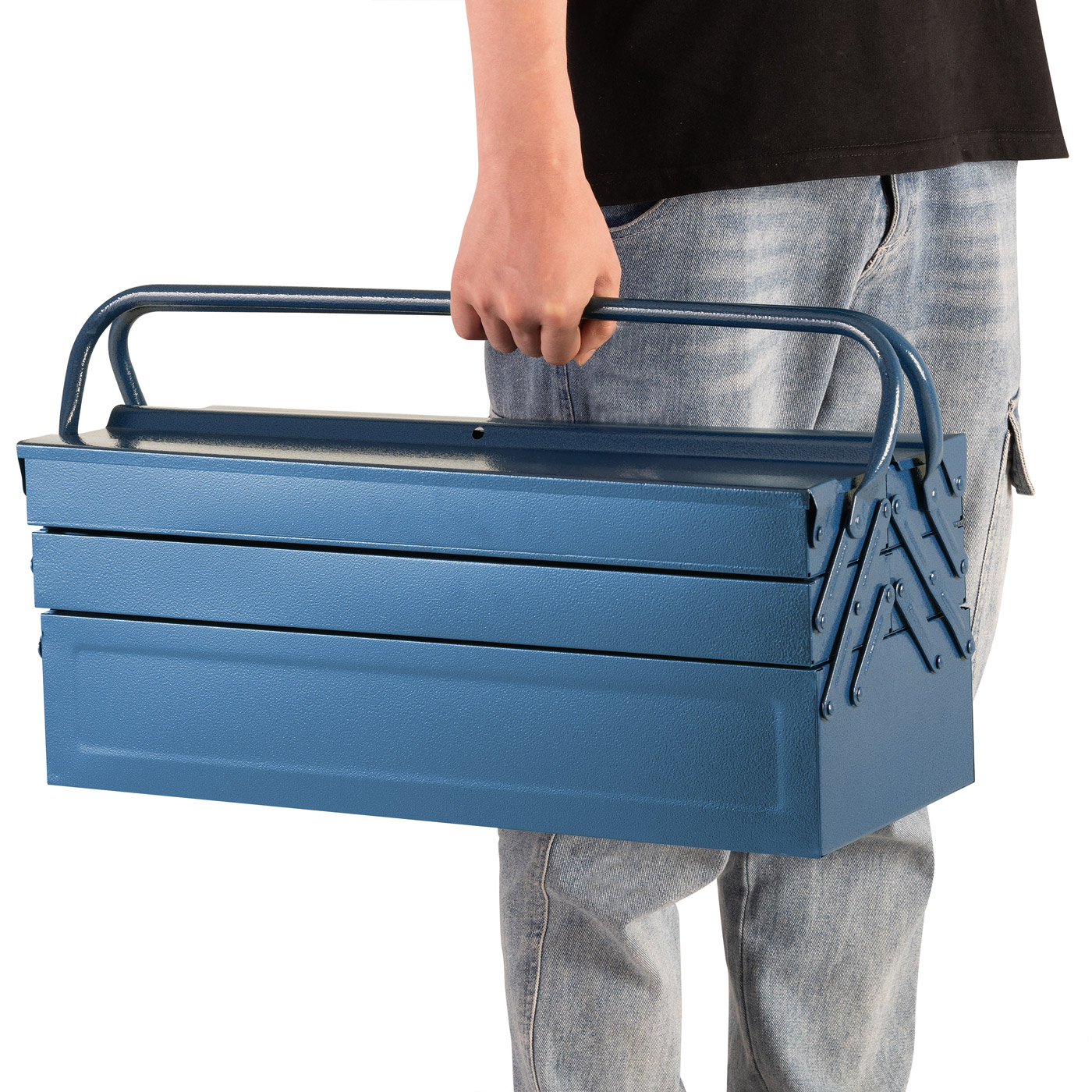 Gereedschapskist\u0020Blauw\u0020Staal\u002053x20x20cm