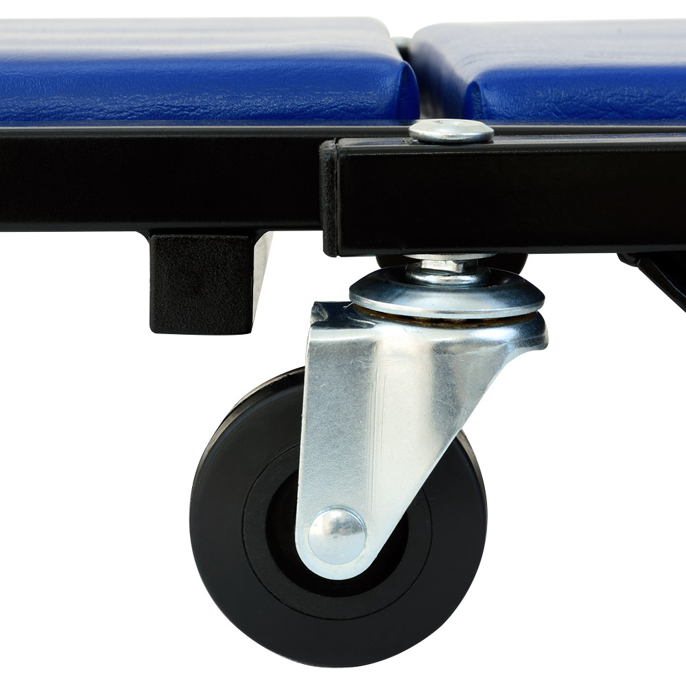 Monteursbed\u0020Blauw\u0020Zwart\u0020Metaal\u002092x44x12cm\u0020Stoel\u0020150kg
