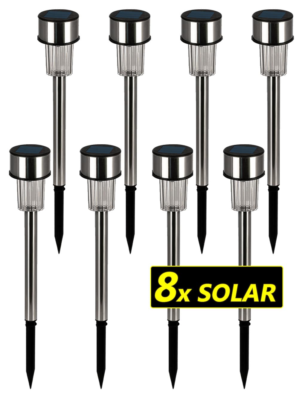 LED\u0020Solar\u0020Verlichting\u0020Buiten\u00208\u0020stuks\u0020Edelstaal\u002036,5\u0020cm