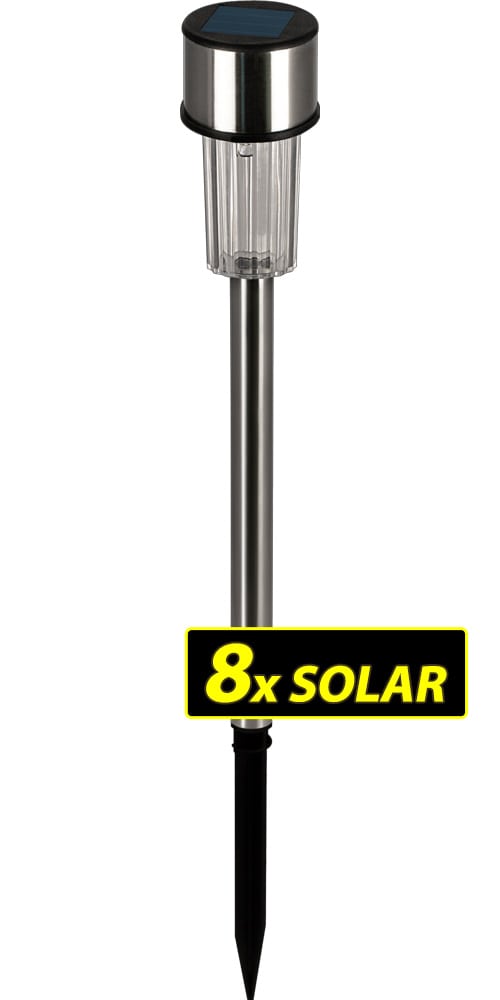 LED\u0020Solar\u0020Verlichting\u0020Buiten\u00208\u0020stuks\u0020Edelstaal\u002036,5\u0020cm