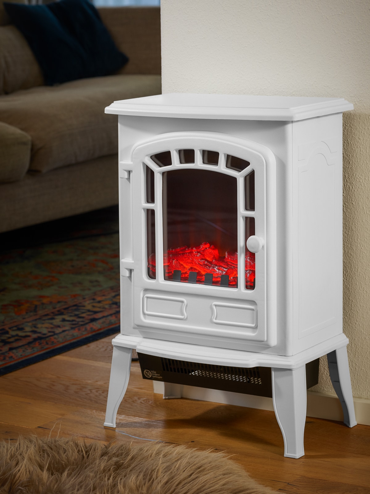 Elektrische\u0020Kachel\u0020Wit\u00202000W\u0020met\u0020Verwarming\u002056,5x24x39cm