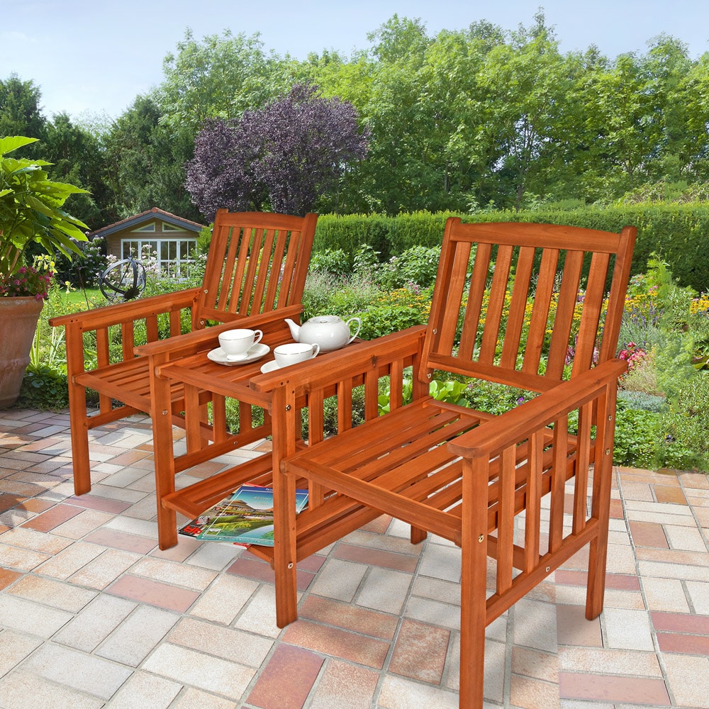 Tuinbank\u0020Acaciahout\u0020met\u0020Tafel\u0020164x63x91cm
