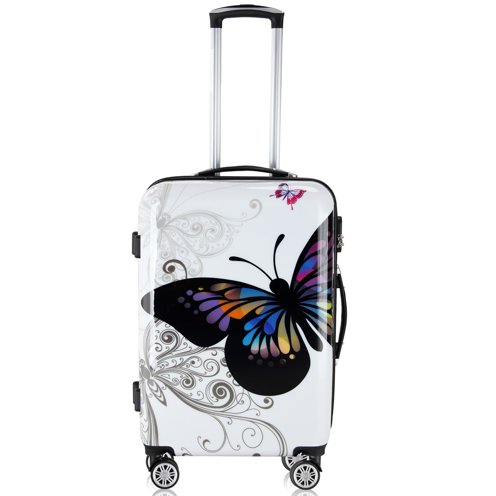 Reiskoffers\u0020Butterfly\u00203\u002Ddelige\u0020polycarbonaat