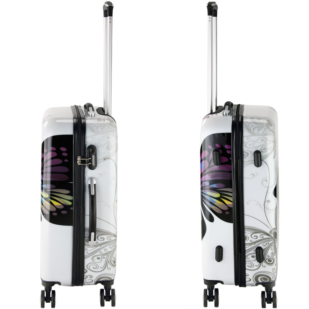 Reiskoffers\u0020Butterfly\u00203\u002Ddelige\u0020polycarbonaat