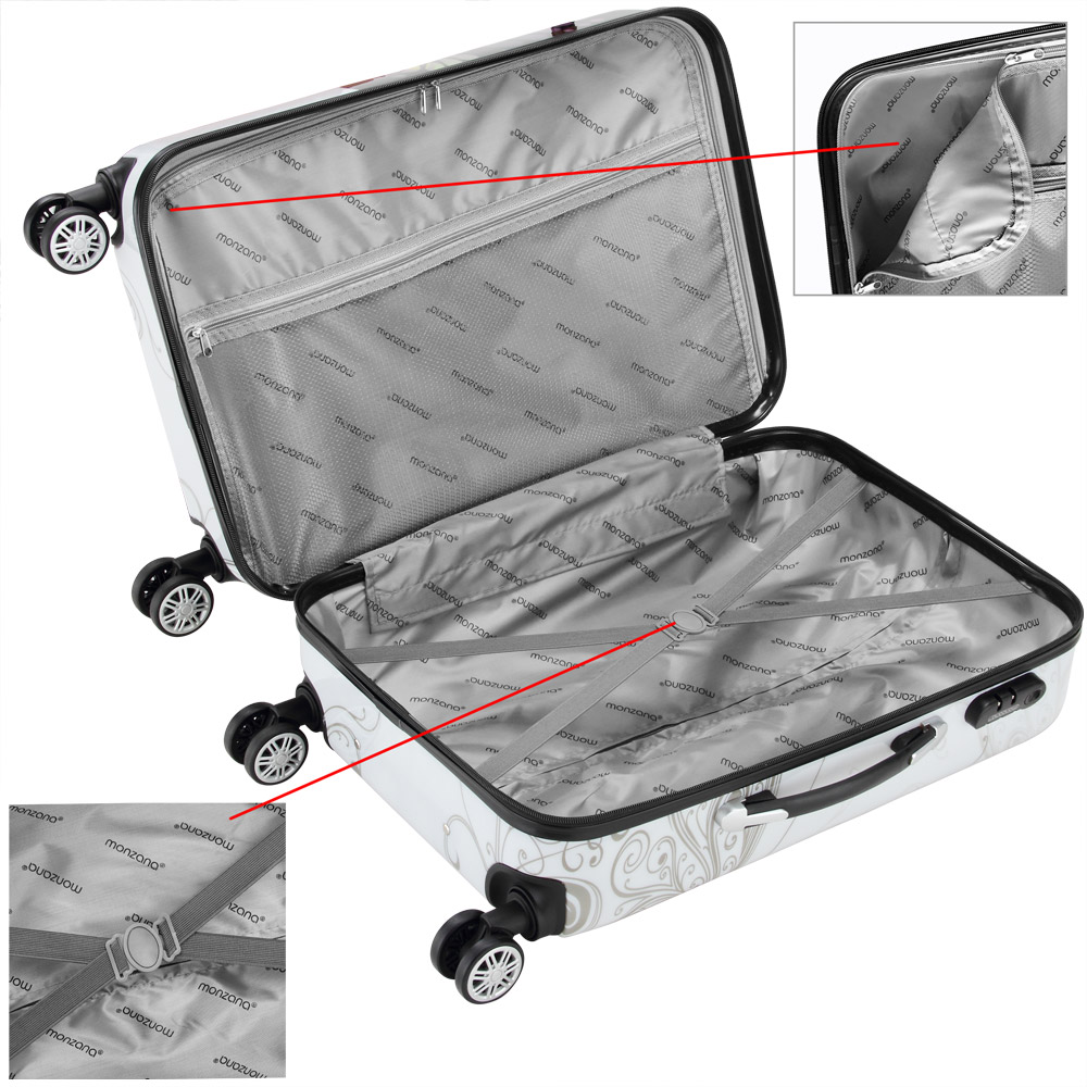 Reiskoffers\u0020Butterfly\u00203\u002Ddelige\u0020polycarbonaat