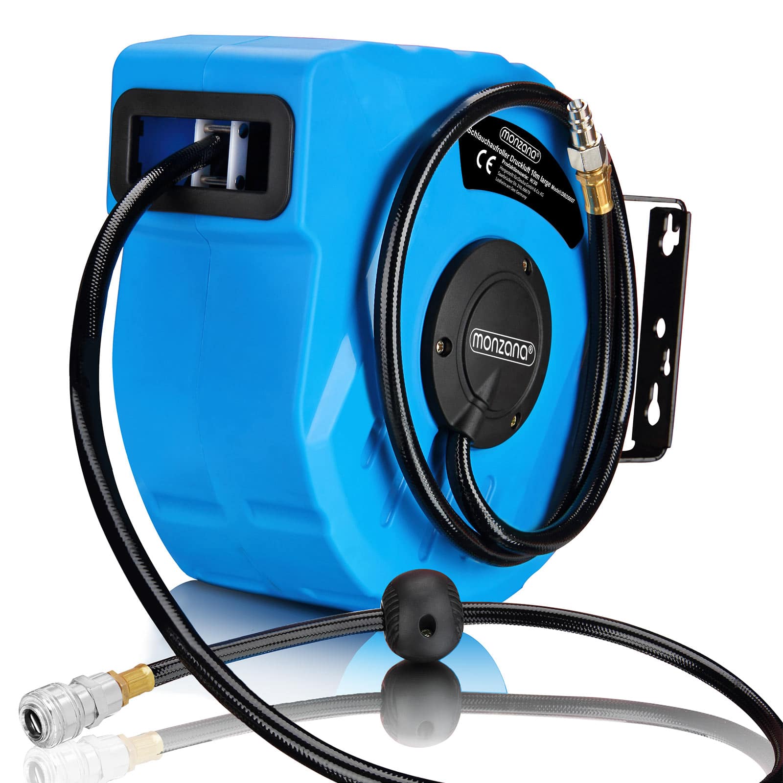 Haspel\u0020Persluchtslang\u0020Blauw\u002010m\u0020Oprolbaar