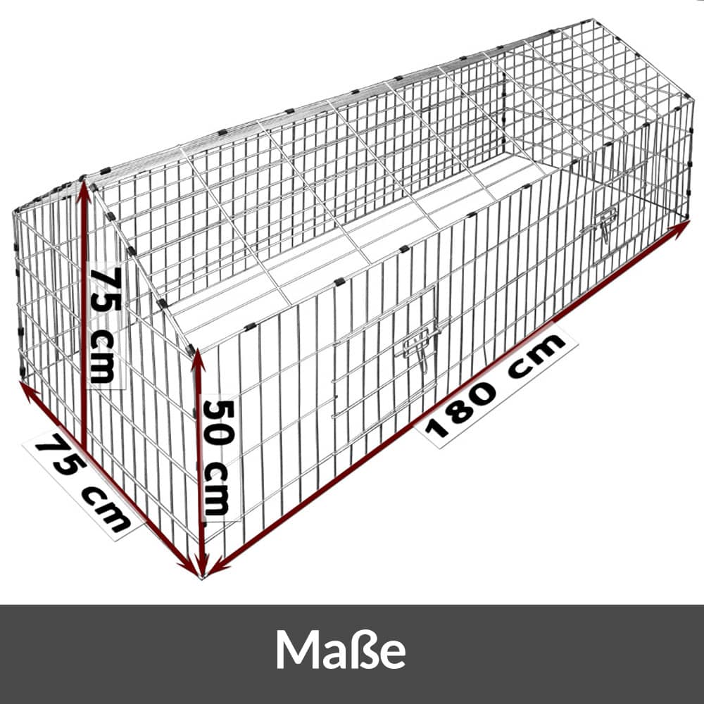 Konijnen\u002FKippenren\u0020180x75x75cm\u0020incl\u0020Zonbescherming Konijnen\u002FKippenren\u0020180x75x75cm\u0020incl\u0020Zonbescherming