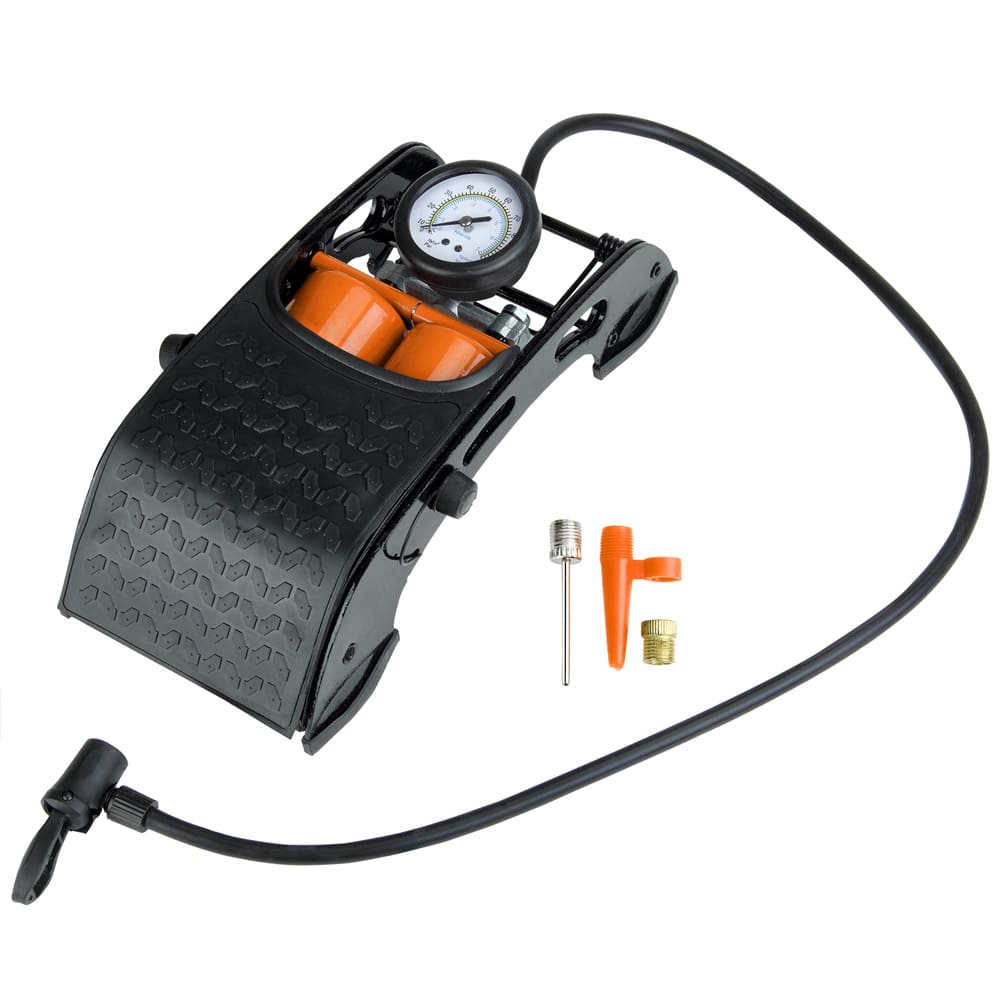 Voetluchtpomp\u0020Oranje\u0020met\u0020Manometer\u0020tot\u00207bar