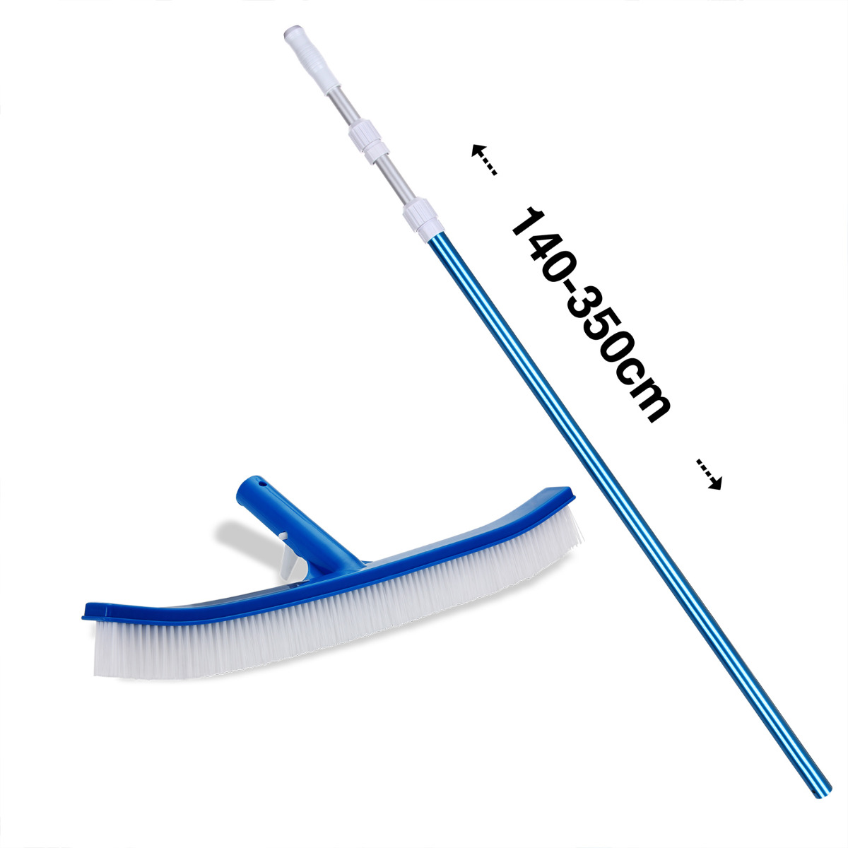 Zwembad\u0020reinigingsset\u00208\u002Ddelig\u0020incl.\u0020telescoopsteel,\u0020waterthermometer\u0020en\u0020meer