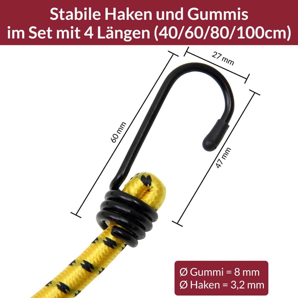 Bagagespin\u0020Met\u0020Haken\u00208\u0020stuks\u0020Elastiek\u002FRubber\u0020100cm