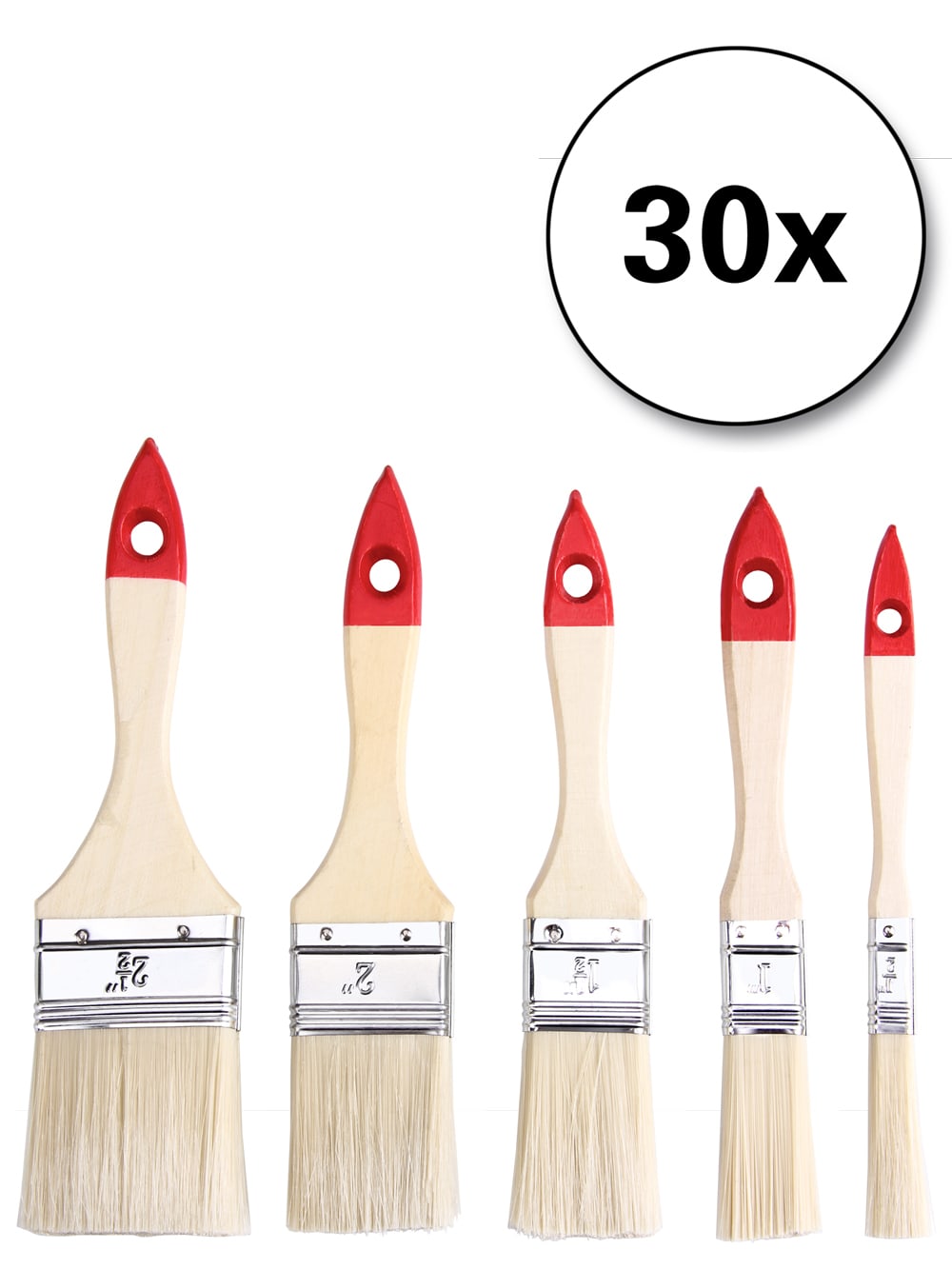 Kwastenset\u002030\u002Ddelig\u0020Hout\u002012\u002D63,5mm