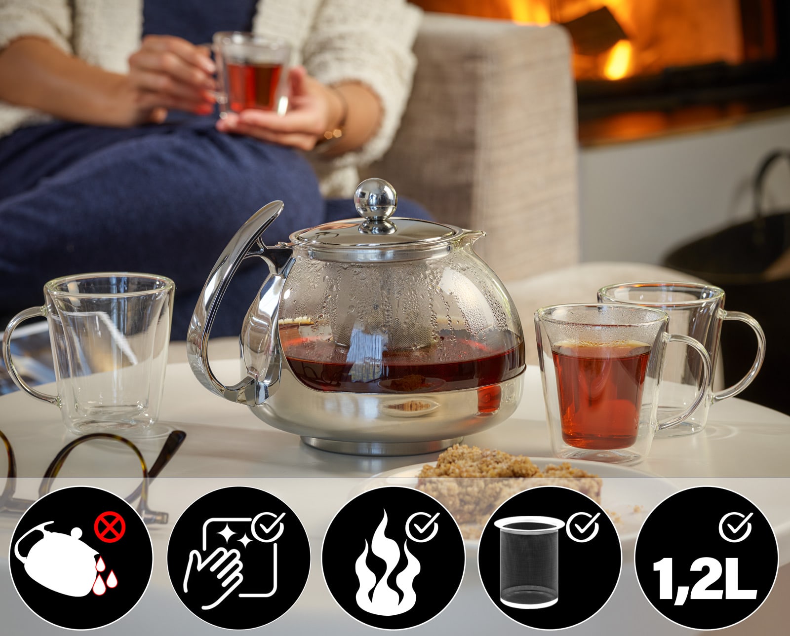 Theepot\u0020Glas\u00201,2L\u0020met\u0020RVS\u0020Filter