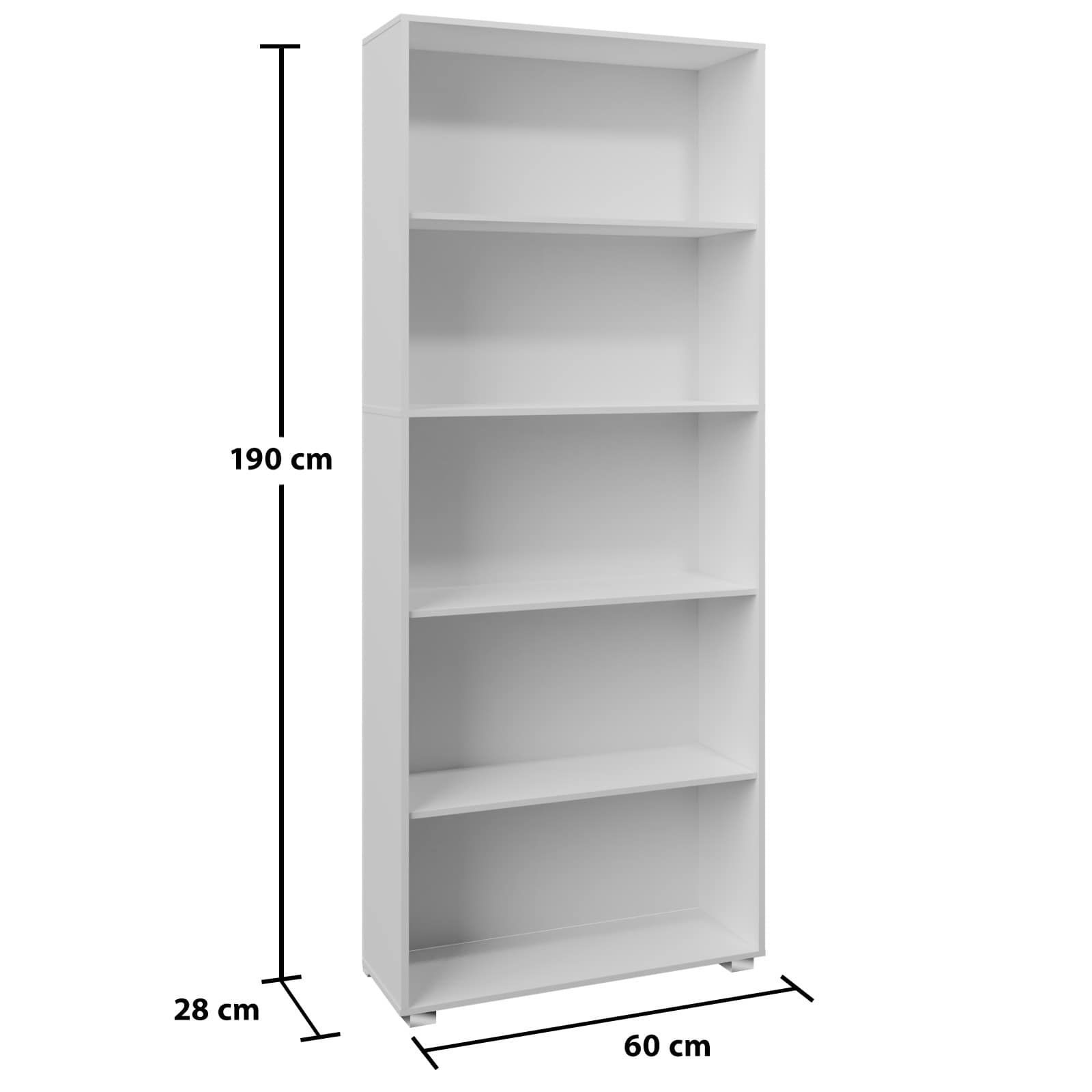 Boekenkast\u0020Vela\u0020Wit\u00205\u0020Planken Boekenkast\u0020Vela\u0020Wit\u00205\u0020Planken