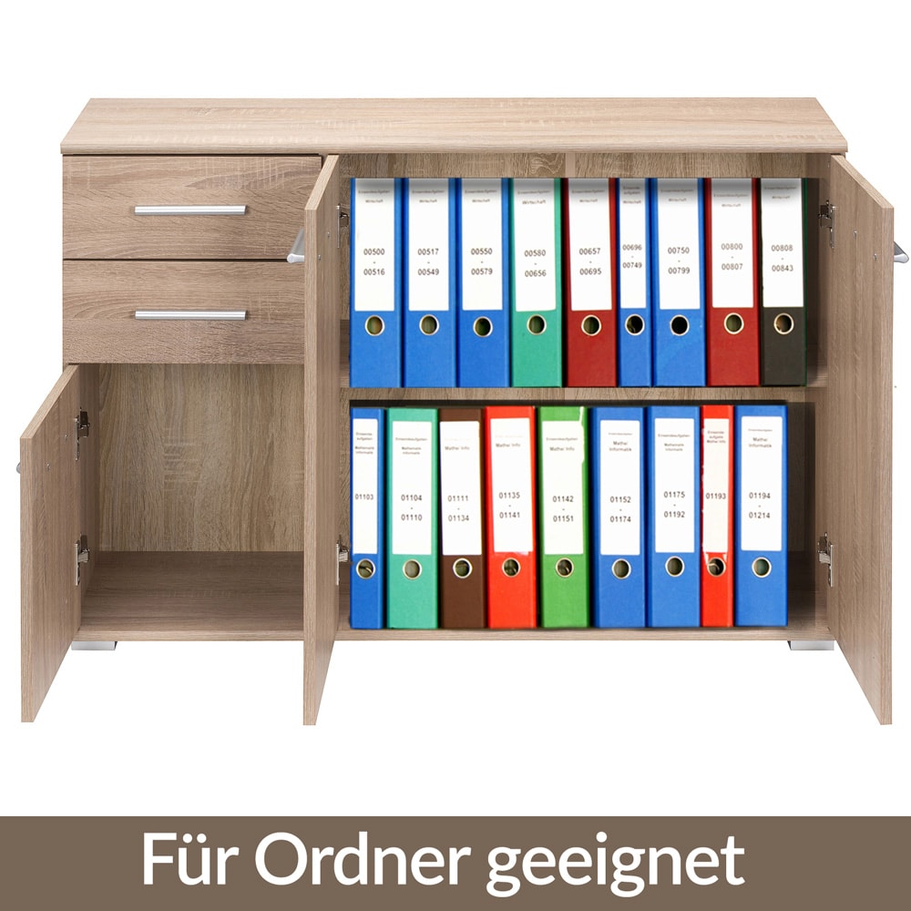 Dressoir\u0020Alba\u0020Eiche\u0020107x75x35cm