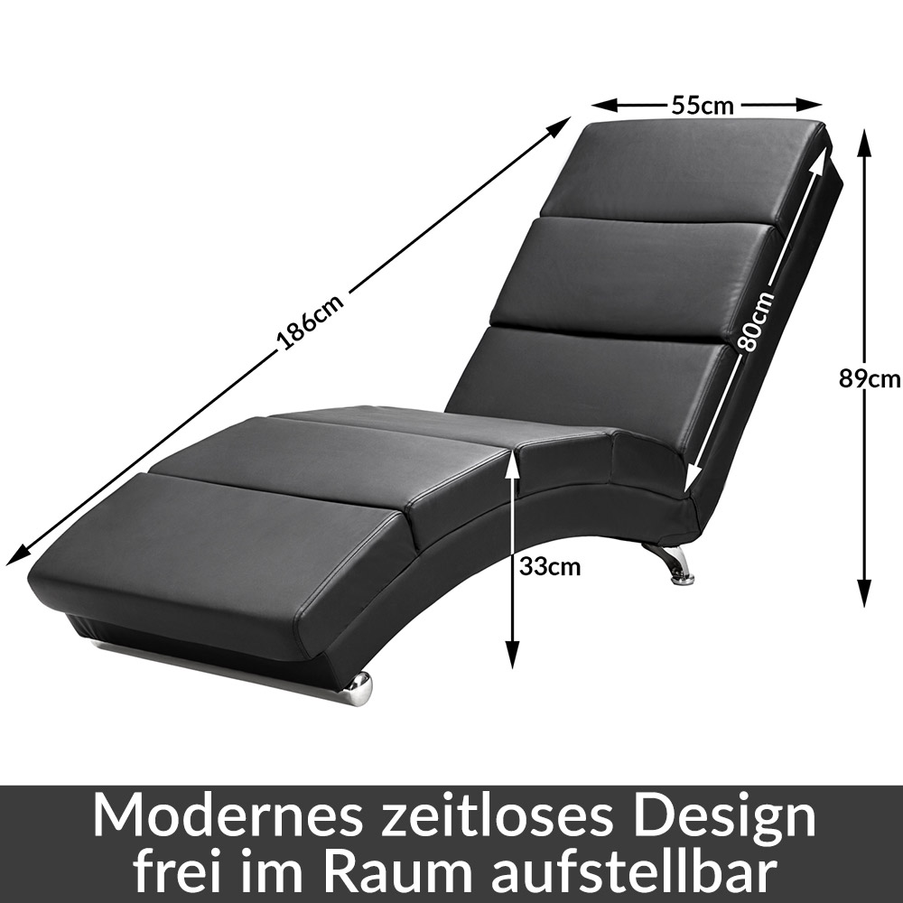 Relax\u0020Lounger\u0020Londen\u0020Zwart\u0020Kunstleer Relax\u0020Lounger\u0020Londen\u0020Zwart\u0020Kunstleer