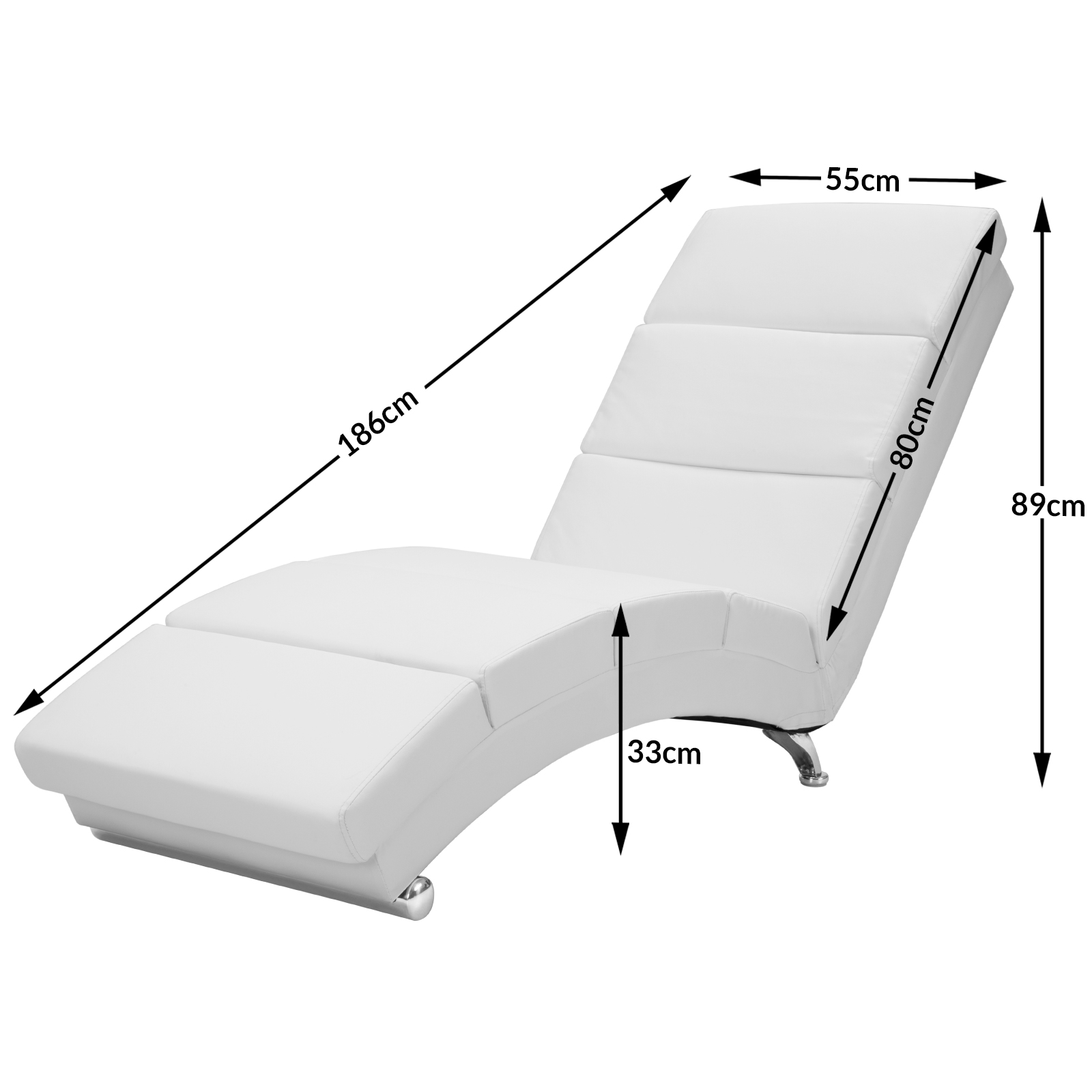 Lounger\u0020Londen\u0020Wit\u0020Kunstleer Lounger\u0020Londen\u0020Wit\u0020Kunstleer